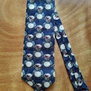 Structure Espresso Patterned Silk Men's Tie
